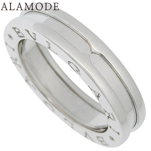 ■BVLGARI■ビーゼロワン リング 10号　18K　ホワイトゴールド BVLGARI(ブルガリ) ビーゼロワン ビー・ゼロワン リング XS K18