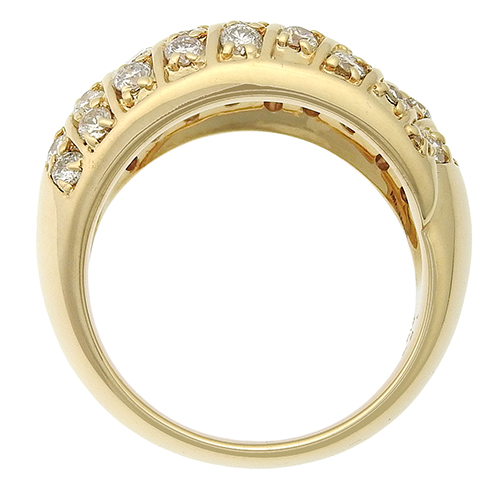 k18イエローゴールドダイヤモンドパヴェリング 楽天市場】ダイヤモンド パヴェ リング 0.5ct イエローゴールド
