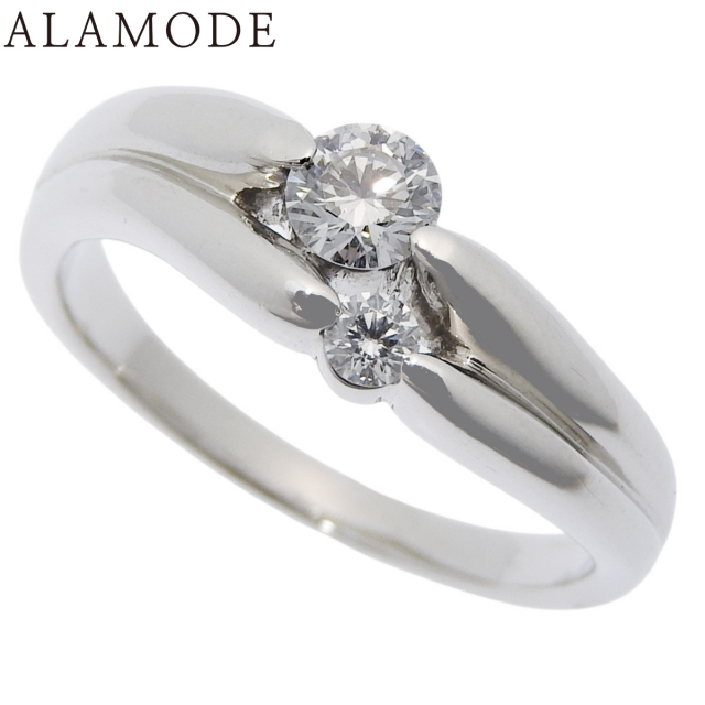 1498 ダイヤリングPT950プラチナ15号0.220ct EXELCO DIAMOND Pt950プラチナ リング・指輪 ダイヤモンド0.047
