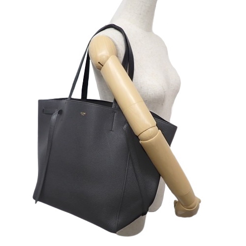 ✨極美品✨セリーヌ　カバファントムスモール　大容量トート　旧ロゴ　ブラック 美品】CELINE セリーヌ トートバッグ カバ ファントム スモール