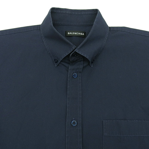 Balenciaga ロゴプリントシャツ サイズ37 BALENCIAGA - バレンシアガ ロゴプリント オーバーサイズシャツ