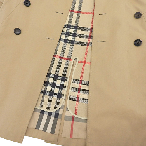 BURBERRY☆ファーコート☆ベージュ☆Sサイズ☆レディース BURBERRY(バーバリー) ファー付きトレンチコート アウター