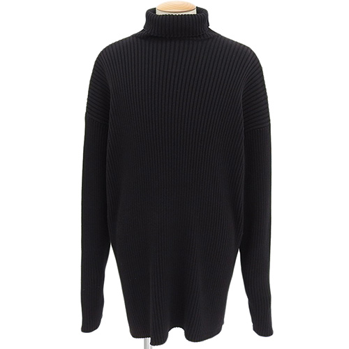 BALENCIAGA ロゴタートルネックセーター XS BALENCIAGA(バレンシアガ) バックロゴ タートルネックニット