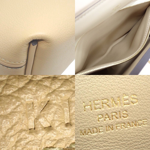 HERMES ベージュ キャップ シルバー装飾　新品未使用 HERMES ベージュ キャップ シルバー装飾 新品未使用