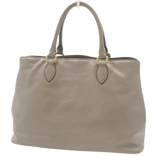 【訳あり】PRADA プラダ ロゴ金具 トートバッグ ショルダーバッグ 2way PRADA 極 美品 プラダ ロゴ 金具 サフィアーノ レザー 本革 2way