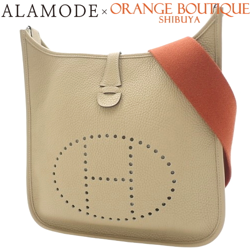 エルメス エブリン 3PM ベージュ ショルダーバッグ 鞄 金具 シルバー HERMES エルメス エブリン3 GM シルバー金具 ショルダーバッグ