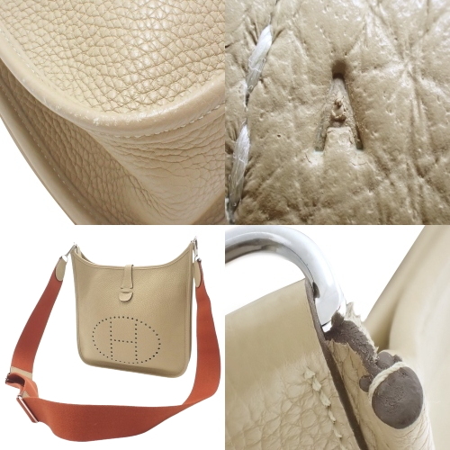 エルメス エブリン 3PM ベージュ ショルダーバッグ 鞄 金具 シルバー エルメス エブリン 3PM ベージュ ショルダーバッグ 鞄 金具 シルバー