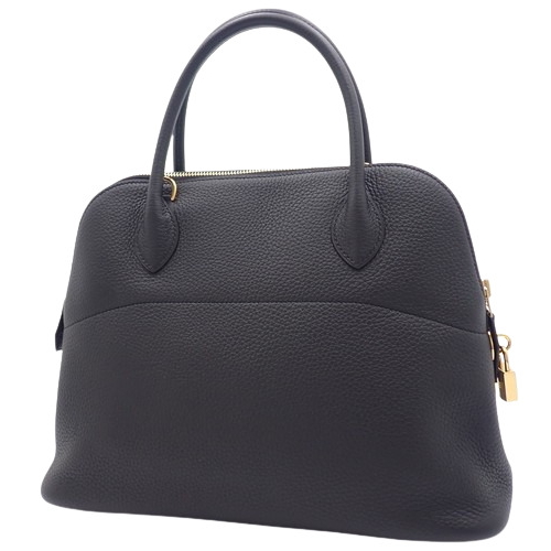 本格派ま！ HERMES(エルメス) ボリード31 ブラック黒 トリヨンクレマンス バッグ