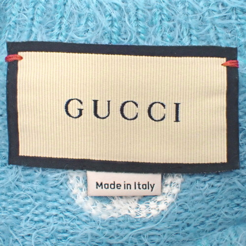 GUCCIニット GUCCI《GUCCI インターシャ コットン セーター》イエロー 直営店