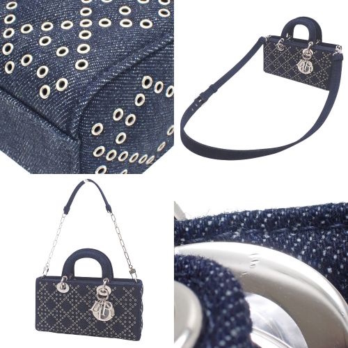 Dior 24AW Lady D-Joy スモール レザーショルダー/トートバック DIOR | Lady D-Joy バッグ スモール カナージュ ラムスキン