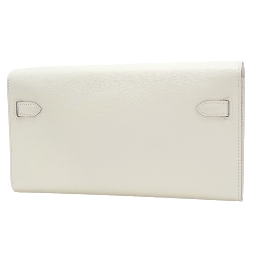 【新作】HERMES ケリーウォレット ホワイト HERMES(エルメス) ケリーウォレット トゥーゴー べトン ホワイト