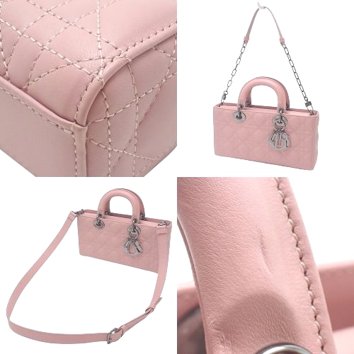 Dior 新作 ディオール Lady D-Joy バッグ 3way ディオール カナージュ LADY D-JOY マイクロバッグ 3WAY ピンク