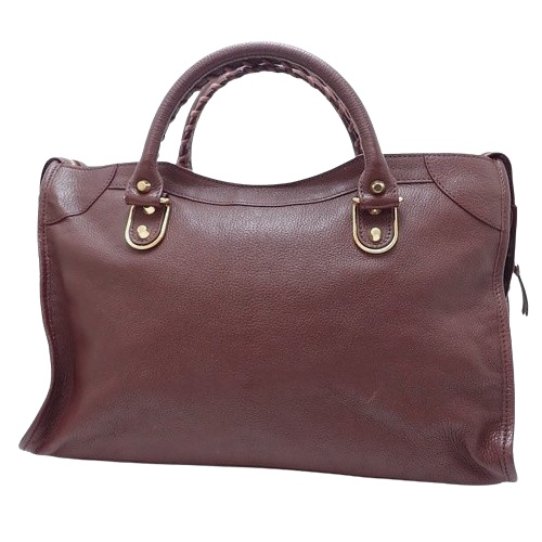 【美品】バレンシアガ クラシック メタリックエッジシティ ハンドバッグ 2way BALENCIAGA(バレンシアガ) クラシック メタリックエッジ シティ