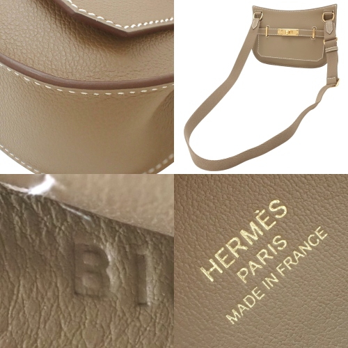 エルメス　シャルニエール　エトゥープ　未使用新品 新品・未使用品】エルメス HERMES シャルニエール GM ロング