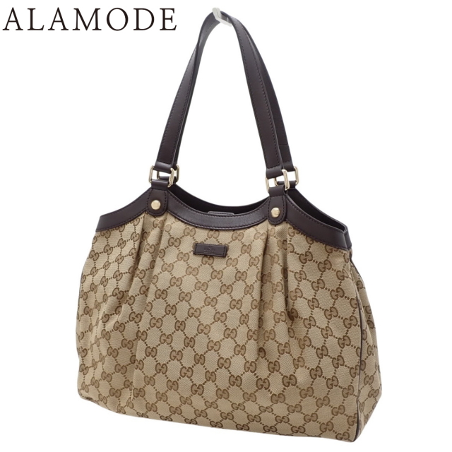 GUCCI(グッチ) GGキャンバス トートバッグ ショルダー 肩掛け GG