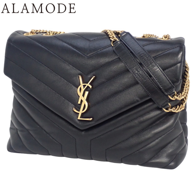 YSL ブラック ショルダーバッグ キルティング YSL ブラック キルティング ショルダーバッグ
