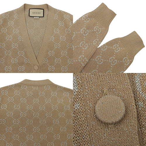 GUCCI ベージュ ニット ポンチョ ダブルGロゴ 000000004340_KfWbGOM.jpg