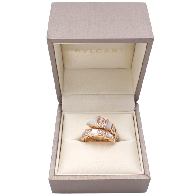BVLGARI ブルガリ マザー オブ パール カフスリンク 18K BVLGARI - 中古 ブルガリ BVLGARI レディース ピアス K18ピンク