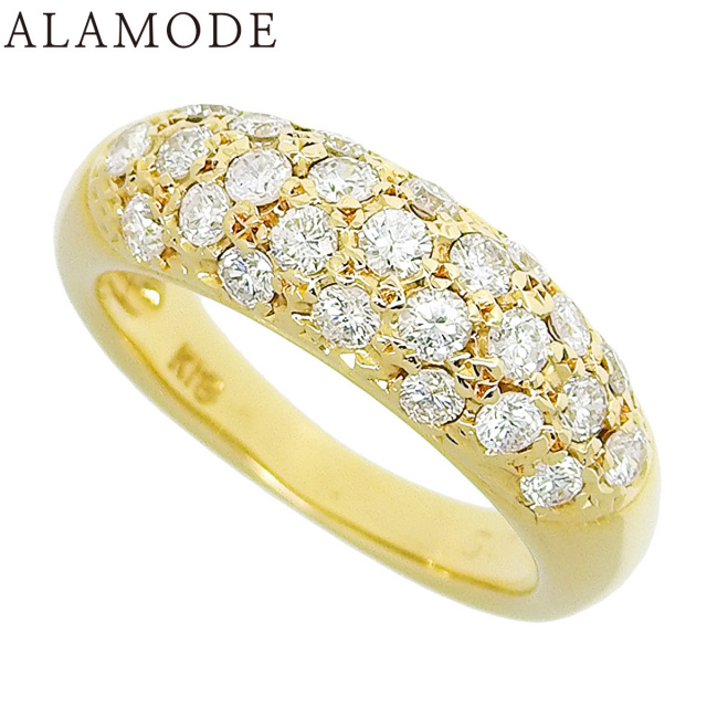 AU750 K18天然ダイヤモンドリング AU750 K18 金 1.00CT 刻印入り天然ダイヤモンドリング - メルカリ