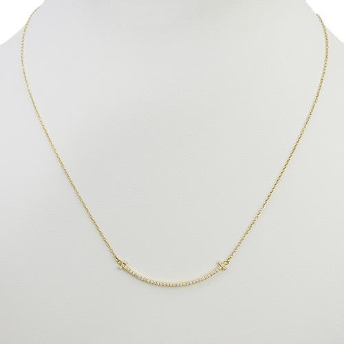 Tiffany & Co. ネックレス　Tスマイル　スモール　ゴールド　YG Tiffany T:Smile Pendant in Yellow Gold, Small | Tiffany & Co. US
