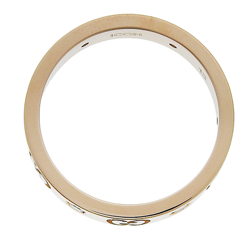 ⚪︎GUCCI グッチ GG リング アイコン PG750 K18 6号 GUCCI 【新品同様】グッチ アイコンリング K18PG ピンクゴールド