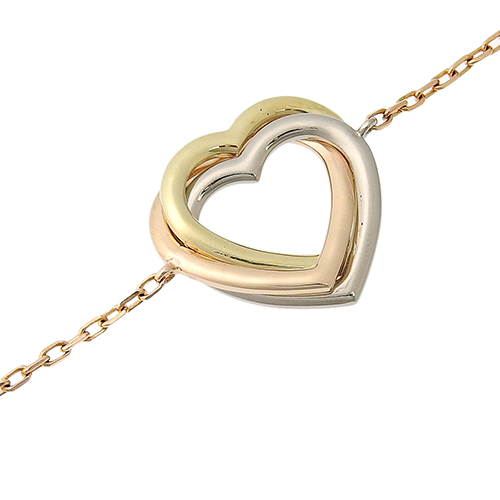 CARTIER(カルティエ) トリニティハート ブレスレット K18