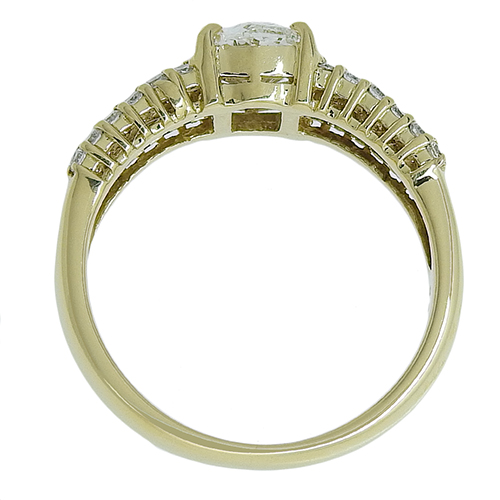 (B062411) K18 YG リング 指輪 約6号 ダイヤモンド Classic CHESS イエローゴールドK18 YG 0.26ct ダイヤモンド