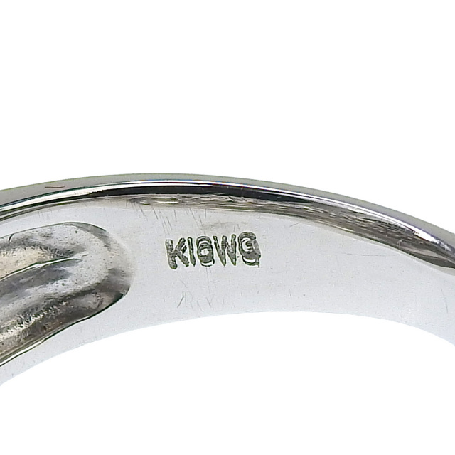D0.90 ダイヤモンド リング K18 ホワイトゴールド WG リング