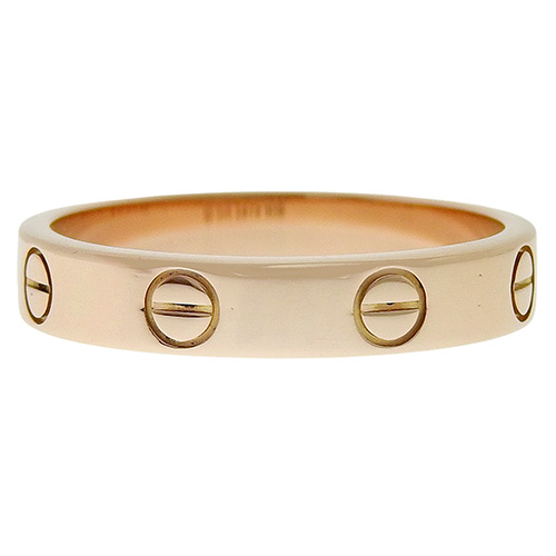 洗練ジュエリー【Cartier】LOVE リング、クラシックモデル PG LOVE Rings