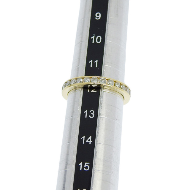 ≪早い者勝ち≫ k18wg ダイヤモンドリング エタニティ 11.5号 J96 K18YG ダイヤモンド リング 0.11ct ハーフエタニティ — セルビー
