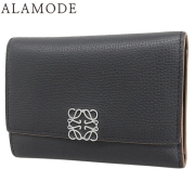 美品 LOEWE 折り財布 アナグラム コンパクトジップ ブラック グレー 財布 ロエベ（色：グレー系）のおすすめ人気商品一覧 通販