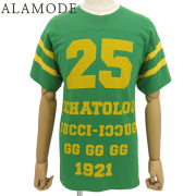 レア❗️GUCCI グッチ　レッドTシャツ　Lサイズ GUCCI グッチ 緑 赤 ライン ロゴ 真ん中 Tシャツ XL - メルカリ
