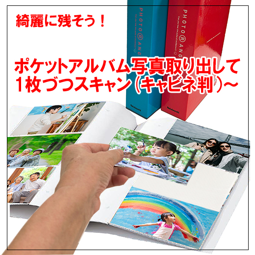 ポケアル写真スキャン（キャビネ判）