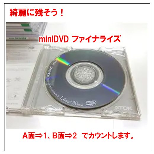 miniDVDファイナライズ