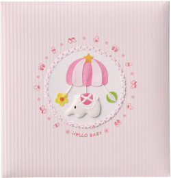 出産祝いに 名入れベビーアルバム★ナカバヤシ フエルアルバム [トイモービル ピンク]（ア-LB-300-P）|