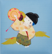 出産祝いに 名入れベビーアルバム★ナカバヤシ フエルアルバム [童人形 男の子]オルゴール付き（A-LBH-7001-B）|