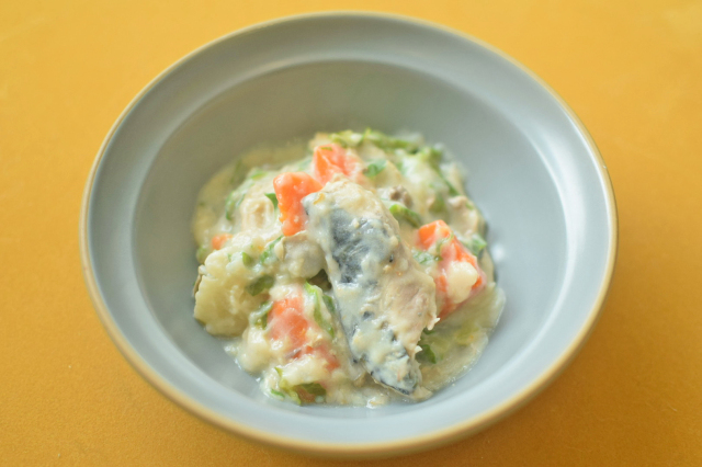 里芋と鯖のクリーム煮