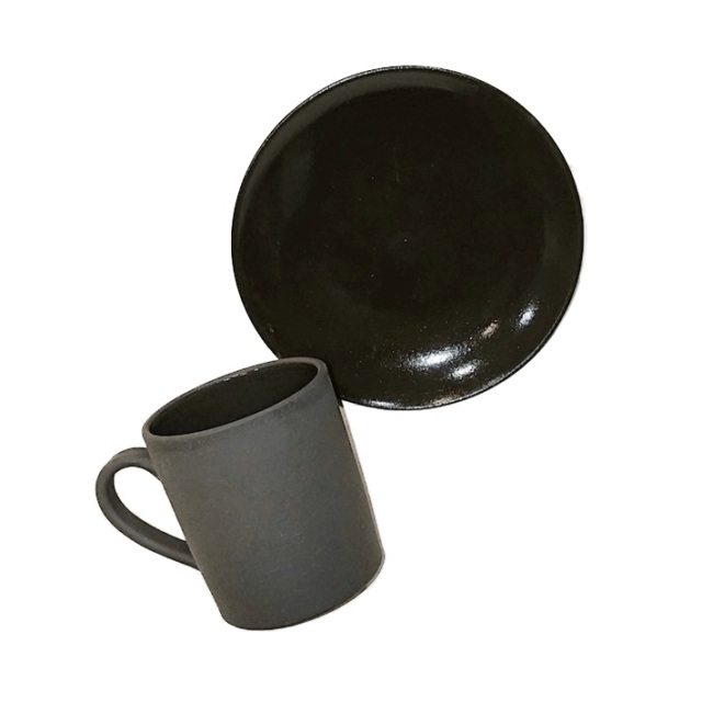 京都 きらら坂 清水焼 漆黒 (しっこく) ペアコーヒー KL-5005 引出物