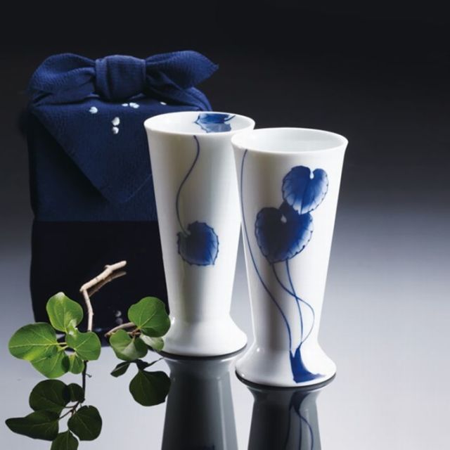 京都 きらら坂 伊万里焼 山葵(わさび) ペアワイン KL-2010 引出物 結婚 出産 新築 御祝 ギフト プレゼント 贈答品 贈り物 食器 和陶器 洋陶器 人気 通販