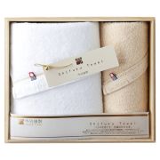今治謹製 至福タオル 木箱入り バスタオル１枚・フェイスタオル１枚セット 今治タオル 内祝い 結婚 引出物 出産 快気 お返し 香典返し 法事 法要 満中陰志 ギフト プレゼント 記念品 粗品 誕生日 母の日 父の日 敬老の日 還暦 御祝 御礼 通販 人気