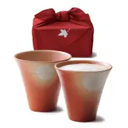 京都 きらら坂 信楽焼 緋色 ビアペア KL-1601 引出物 結婚 出産 新築 御祝 ギフト プレゼント ランキング 贈答品 贈り物 食器 和陶器 和食器 人気 通販 母の日 父の日 敬老の日 クリスマス