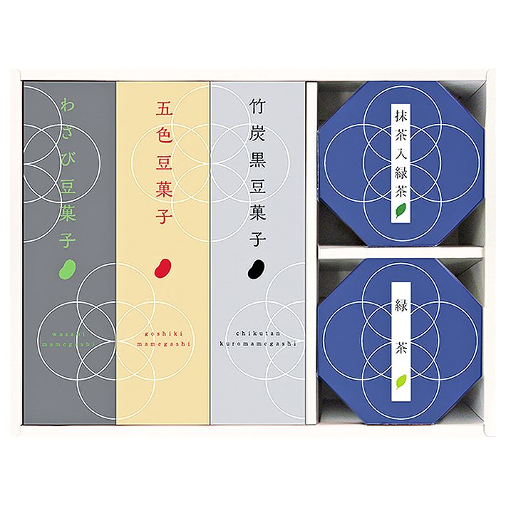＜豆和菓＞豆菓子・お茶詰合せ