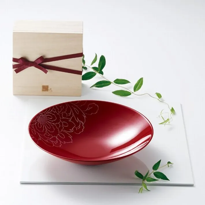 京都 きらら坂 越前塗 うるし盛鉢 KL-1518 (赤) 引出物 結婚 出産 新築 御祝 ギフト プレゼント ランキング 贈答品 贈り物 食器 和陶器 漆器 漆塗り 人気 通販 母の日 父の日 敬老の日 クリスマス