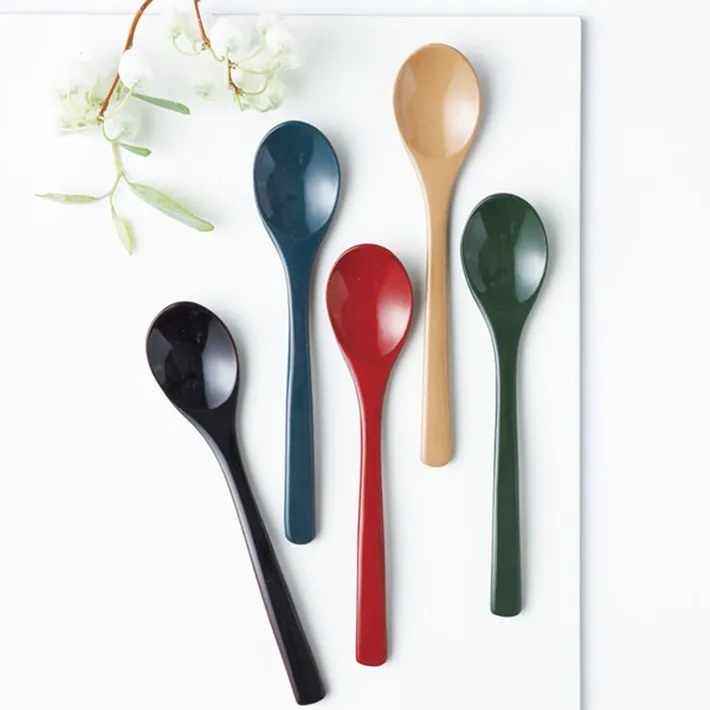 京都 きらら坂 越前塗 うるし スプーン ５色揃 (木製) KL-1705 引出物 結婚 出産 新築 御祝 ギフト プレゼント ランキング 贈答品 贈り物 食器 和陶器 和食器 人気 通販 母の日 父の日 敬老の日 クリスマス