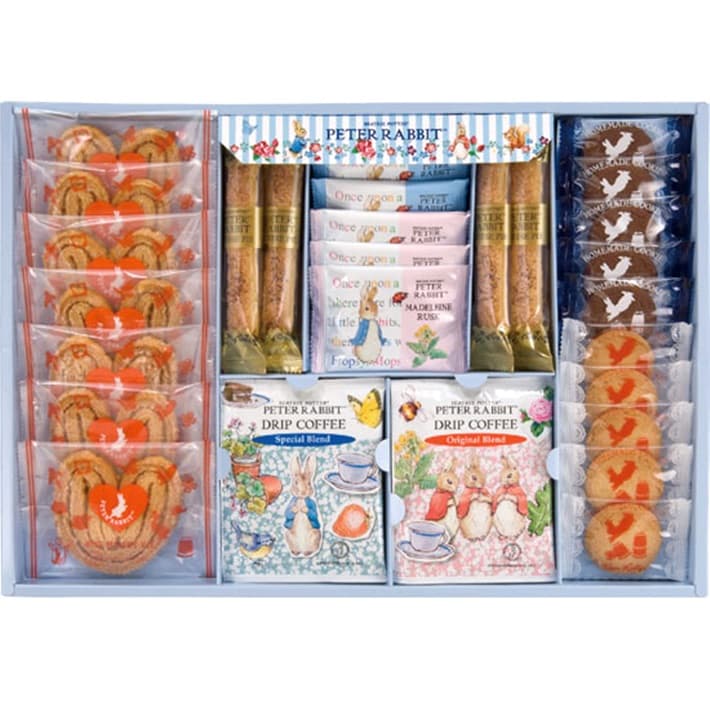 《ラッピング無料》 PETER RABBIT ピーターラビット TM  コーヒー＆スイーツギフト PSG-30 お菓子 洋菓子 神戸スイーツ  焼き菓子詰め合わせ 出産祝い 結婚祝い お返し 御供