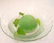アレンス洗顔スポンジ　緑茶　丸型