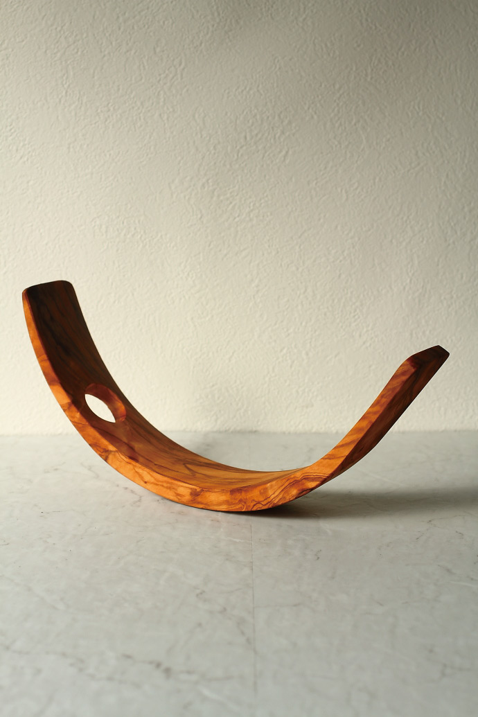ボトルスタンド 三日月型 アルテレニョ社 イタリア製 (Italian Bottle stand Crescent-shaped made by Arte Legno Olive Wood) 商品