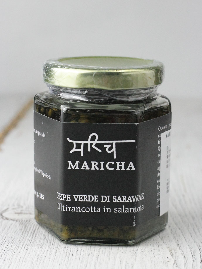 グリーンペッパーの塩水漬け マリチャ社 イタリア産 (Italian Green Pepper preserved in salt water by Maricha) 商品