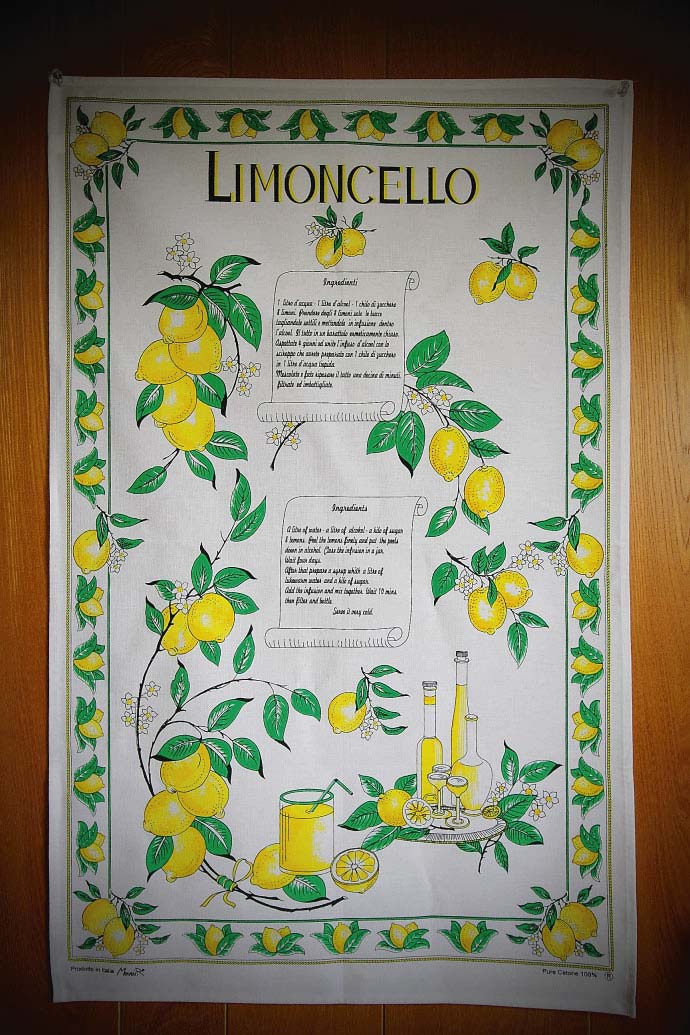 リモンチェッロの作り方・タペストリー コンティ社 イタリア産 (Italian Tapestry of Limoncello by conti) 商品