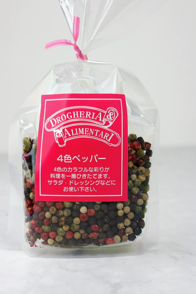 4色ペッパー ドロゲリア アリメンターレ社 イタリア産 (Italian 4 colors pepper by DROGHERIA & ALIMENTARI) 商品